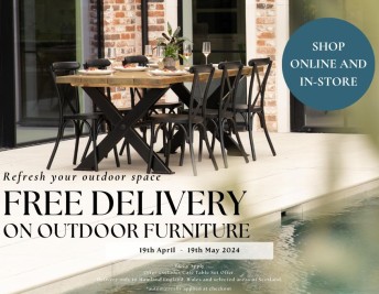 FREE DELIVERY ON ALL OUTDOOR FURNITURE